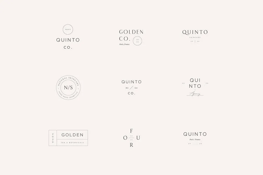 Audrey Premade Logos