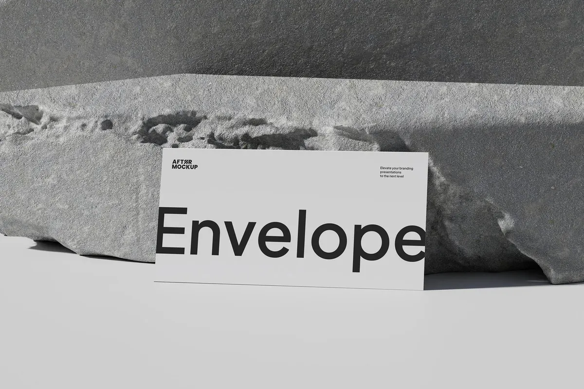 HASNIA Envelope Mockup