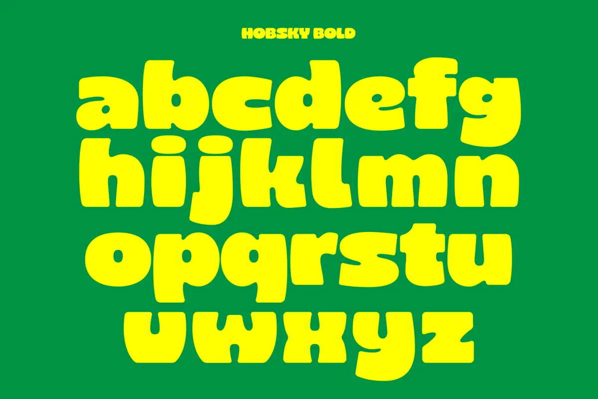 Hobsky - Bold Groovy Display Font