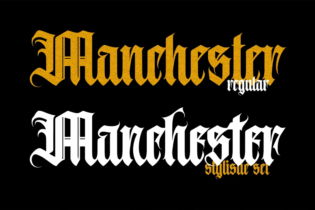 Avestrava - Ornamental Blackletter Font