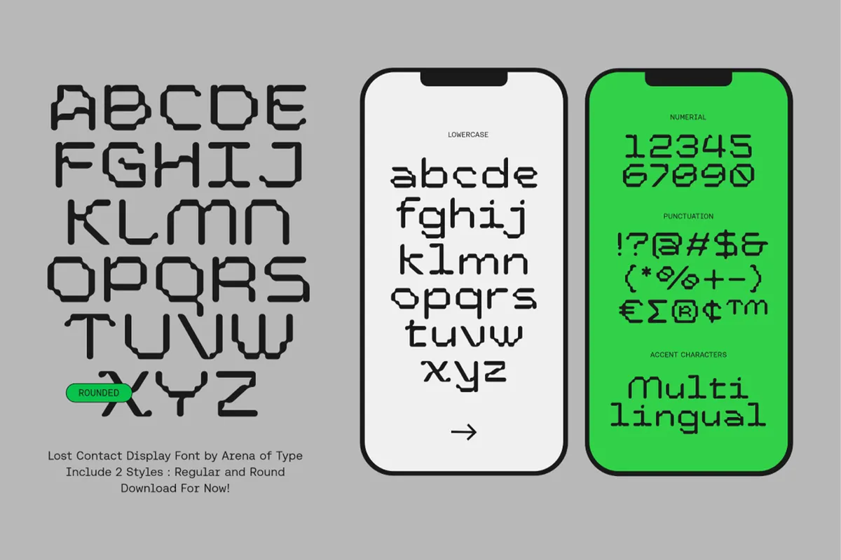 AOT Lost Contact – Contemporary Pixel Font