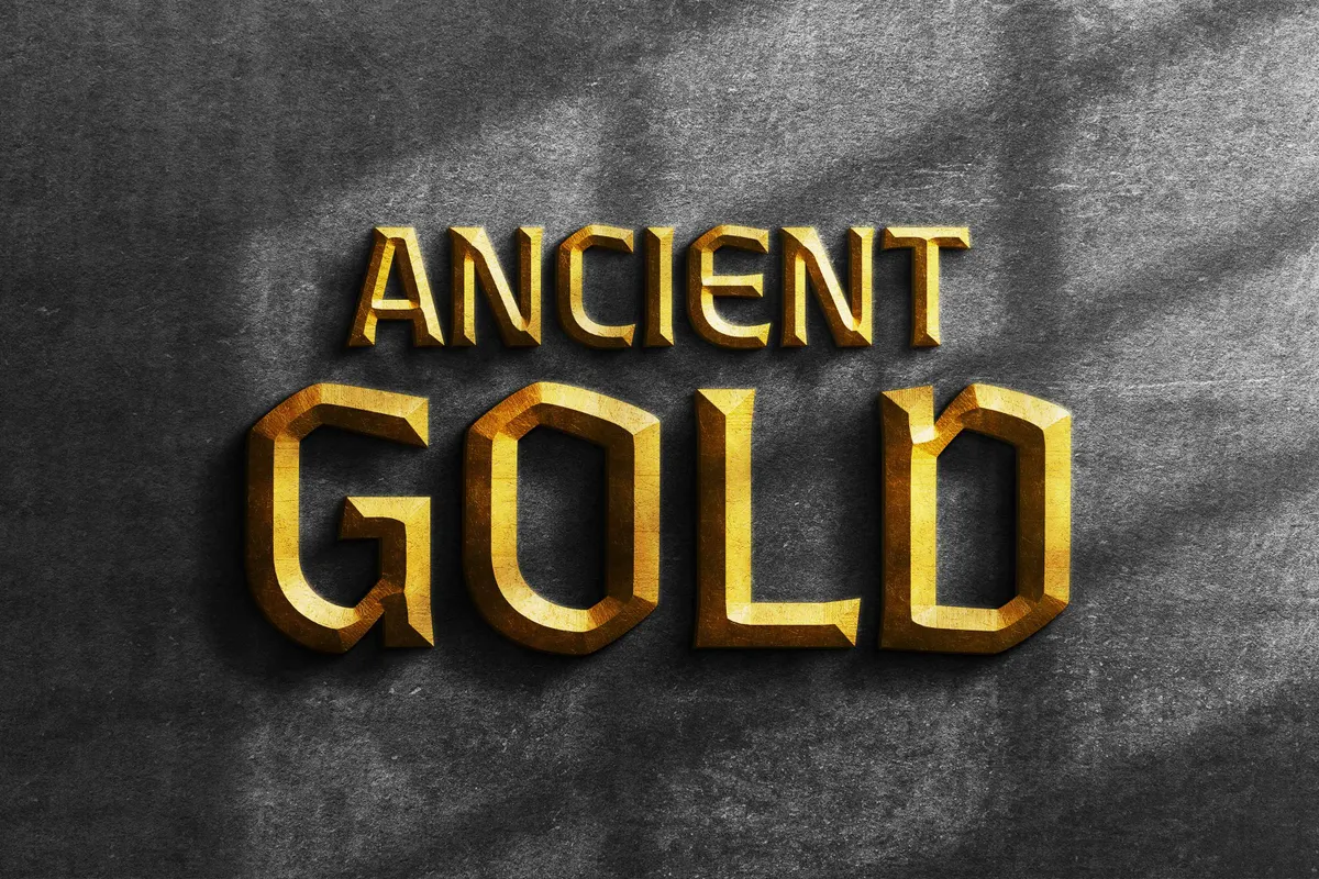 Gold Metal Text Effect