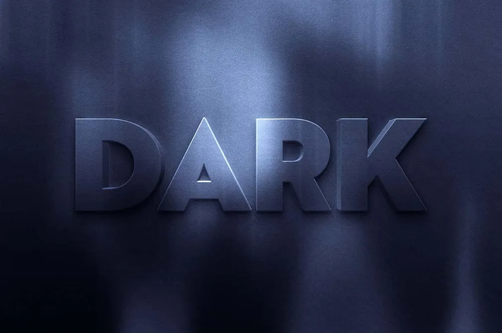 Dark Text Effect