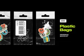 Hanging Plastic Bag Mockups