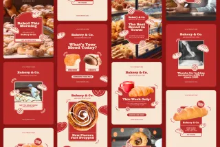 Bakery Instagram Template Pack