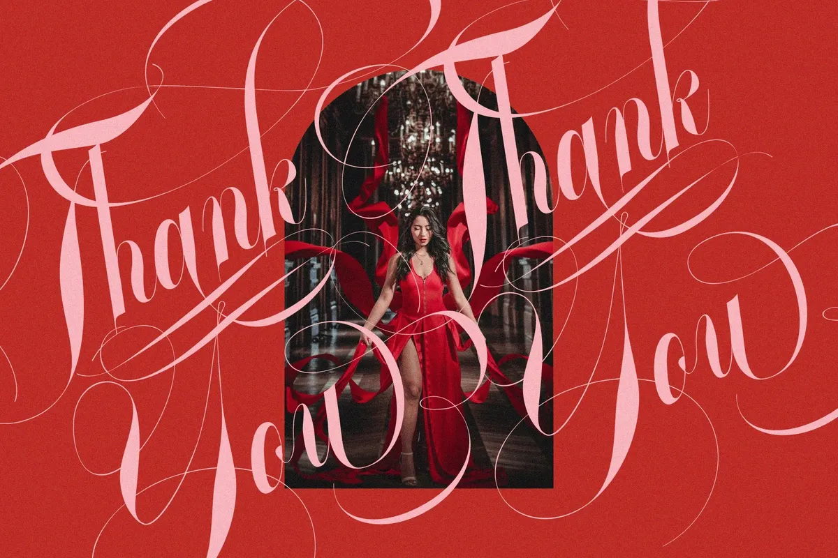 GLOWING ROMANCE — Luxury Calligraphy Font