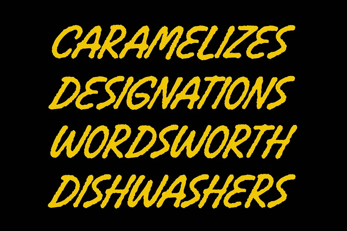 Cheria - Rough Handcrafted Brush Font