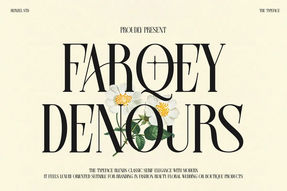 Farqey Denours - Luxury Serif Display Font