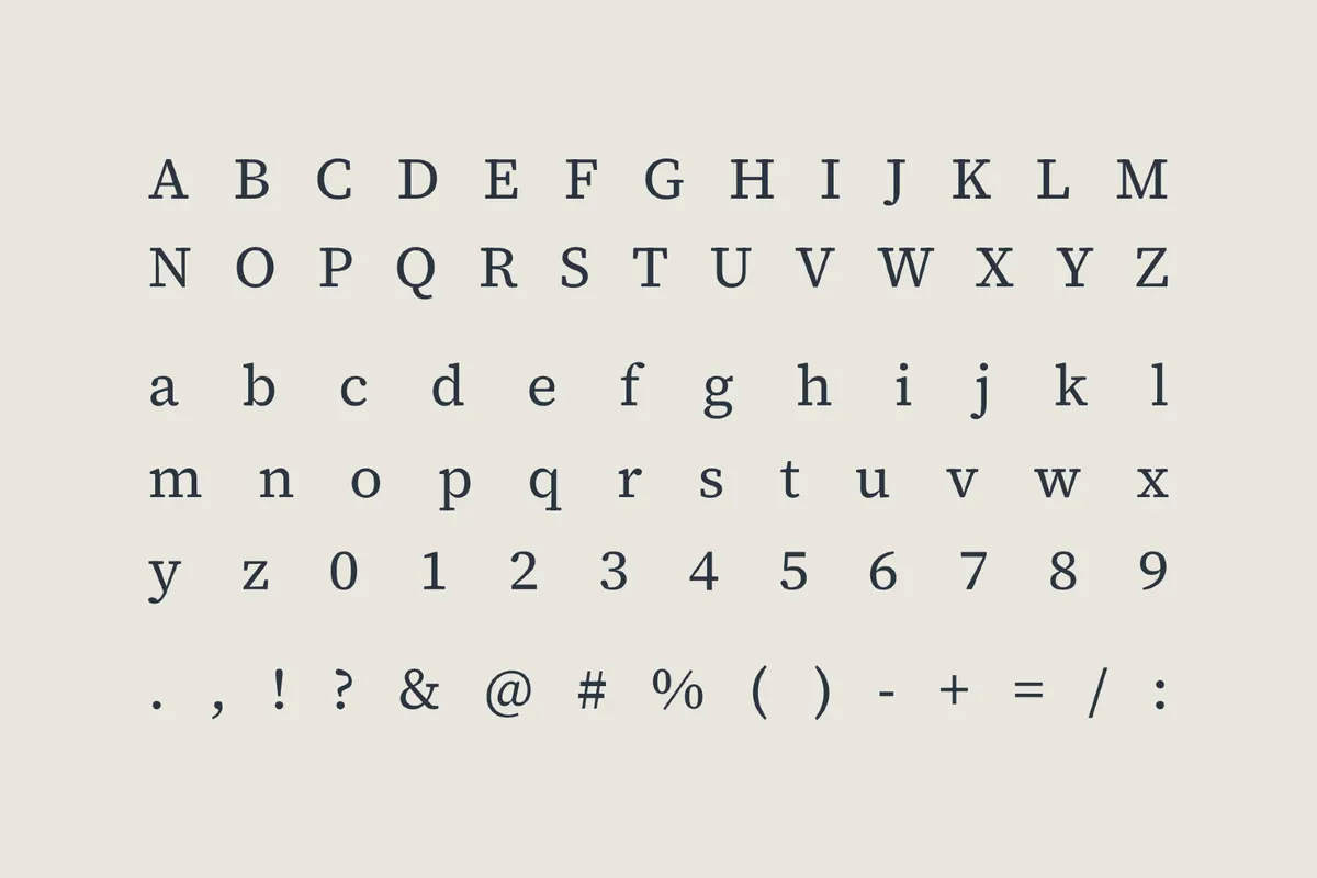 Source Serif 4 / Free Font Family