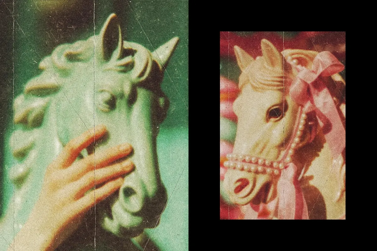 Blurred Folded Paper Photo Effect