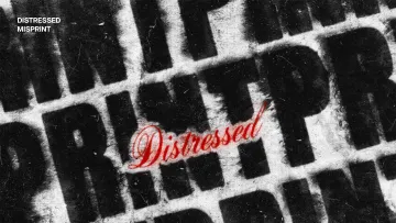Distressed Misprint Text Effect