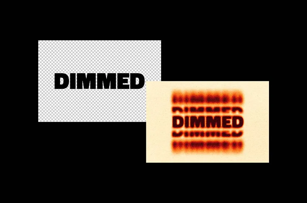Bad Print Scanner Text Effect