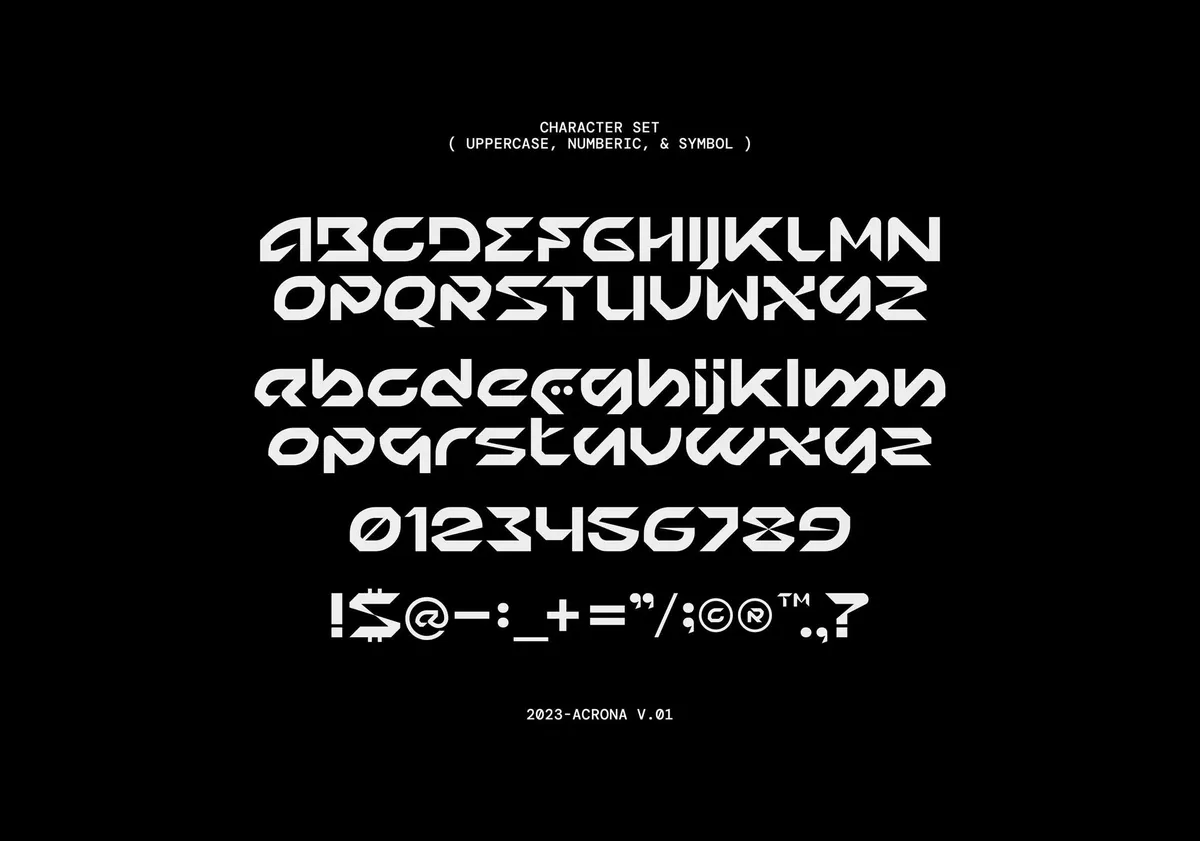 Acrona Display Font