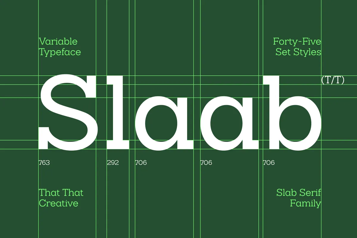 Slaab - Variable Slab Serif Font Family