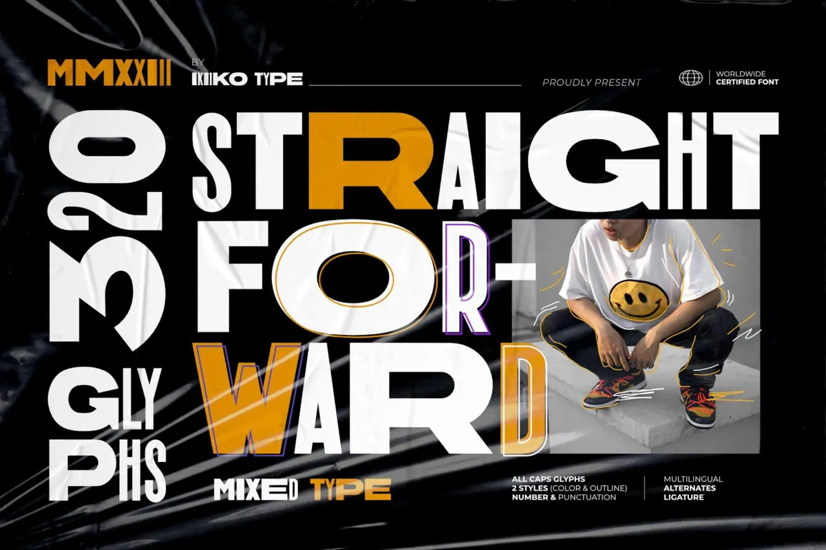 Straight Forward - Mixed Font
