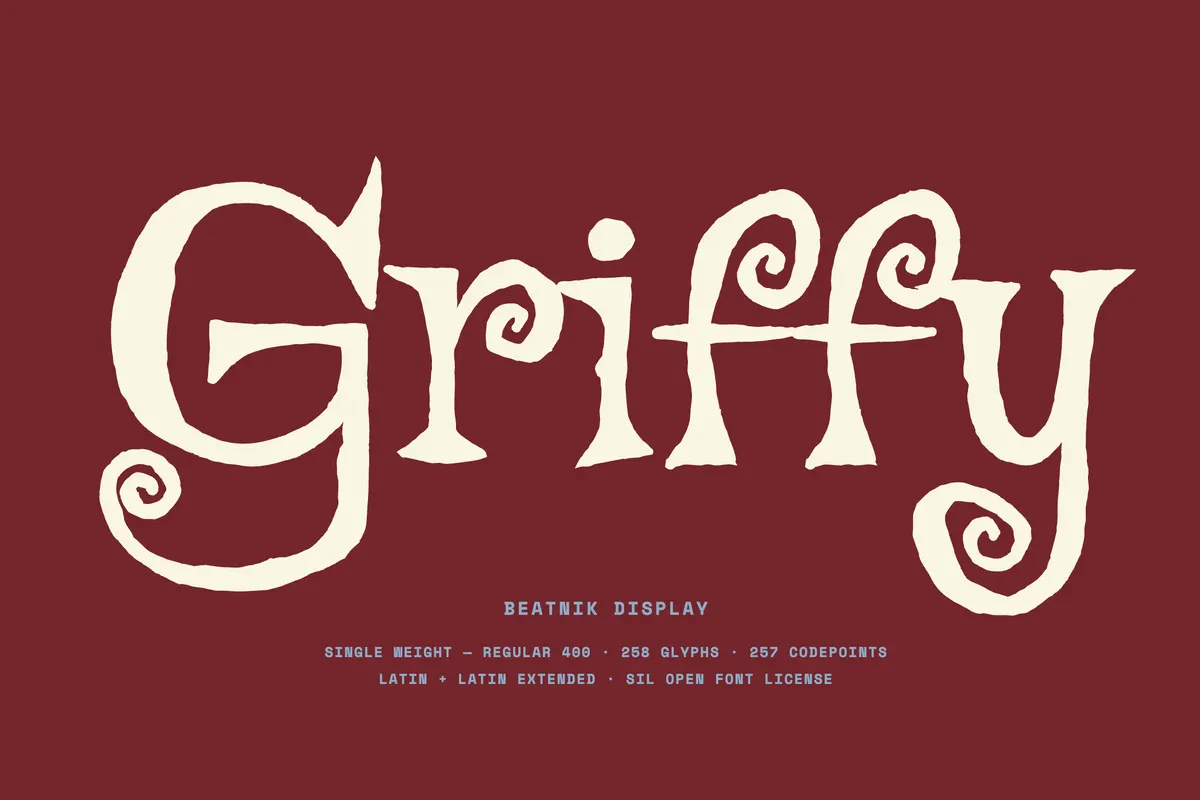 Griffy - Free Spooky Display Font