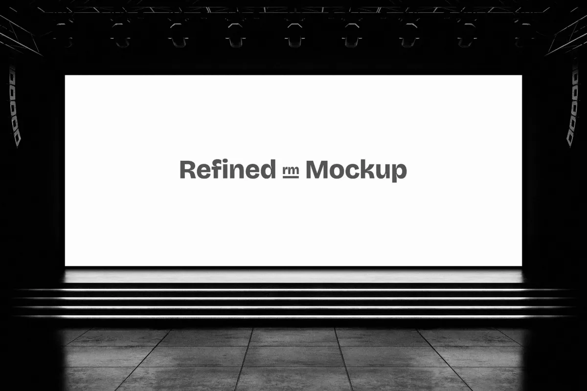 Event Stage LED Screen Mockup