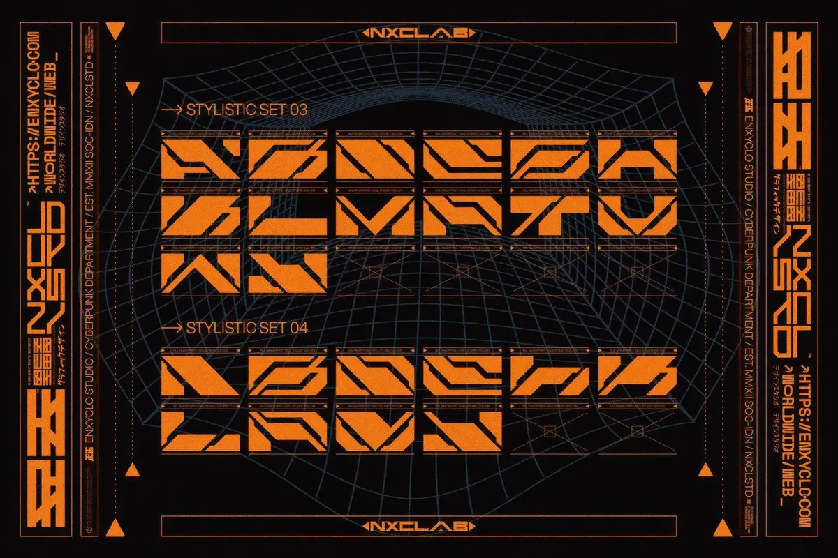 NCL Raxor — Futuristic Cyberpunk Font