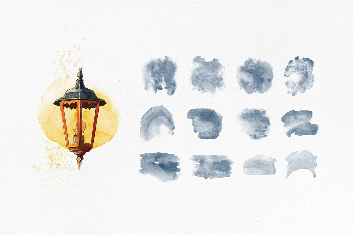 Elixir Watercolor Procreate Brushes