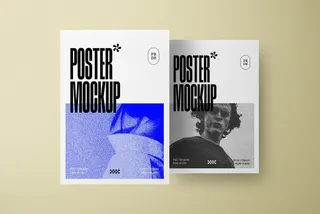 Realistic Posters Mockup