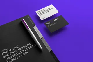 MNML Branded Folder Stationery Scene