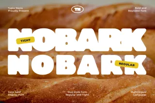 Nobark - Retro Rounded Bold Chunky Font