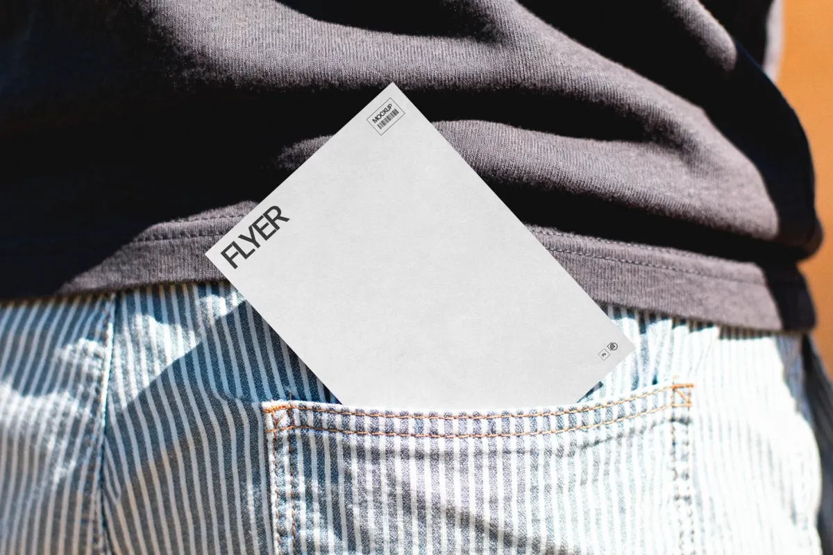 Flyer Mockup in Pocket