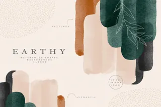 Earthy Abstract Shapes + Logos