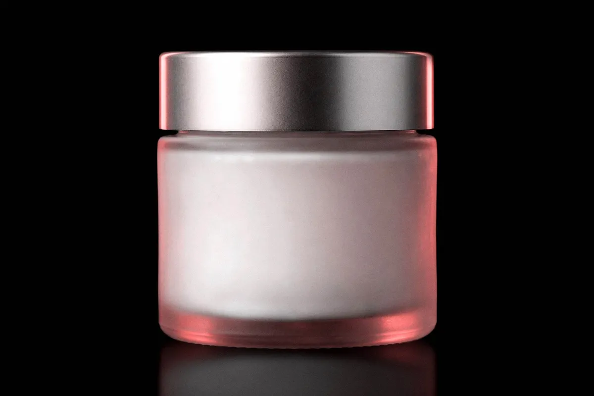 Frosted Cosmetic Jar Mockup