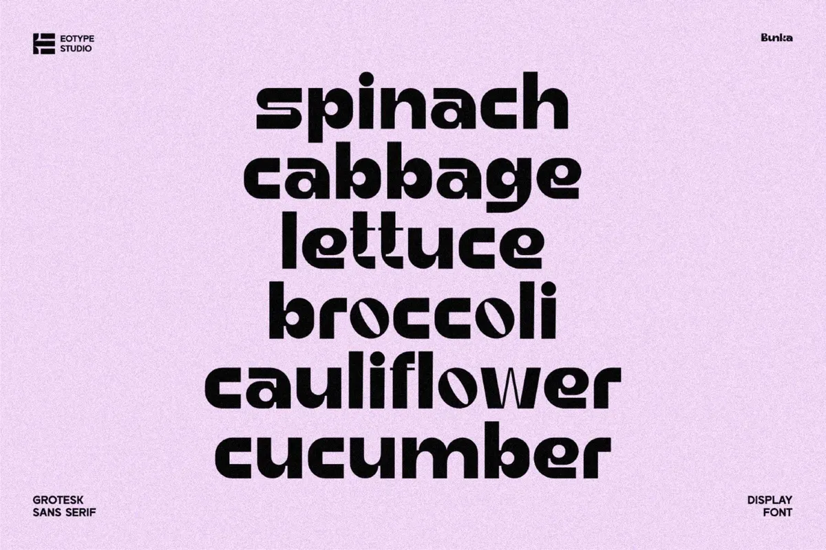 Bunka - Grotesk Sans Serif Font