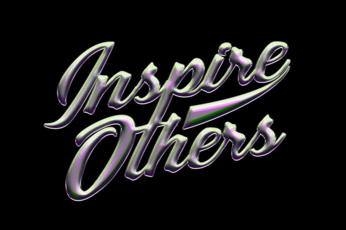Iridescent Metal Chrome Effect