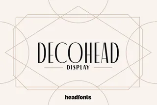 Decohead Display Font