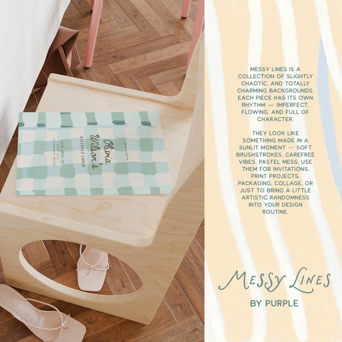 Messy Lines: Backgrounds & Borders