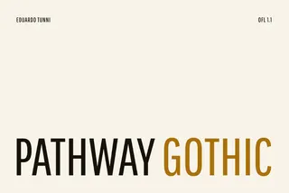 Pathway Gothic One - Free Condensed Sans