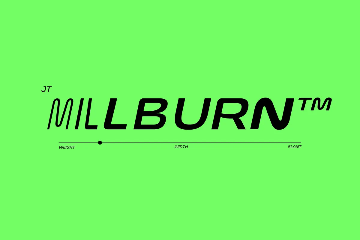 JT Millburn - Sports Racing Sans Serif Font Family