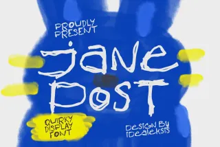 Jane Post - Handwritten Scribble Font