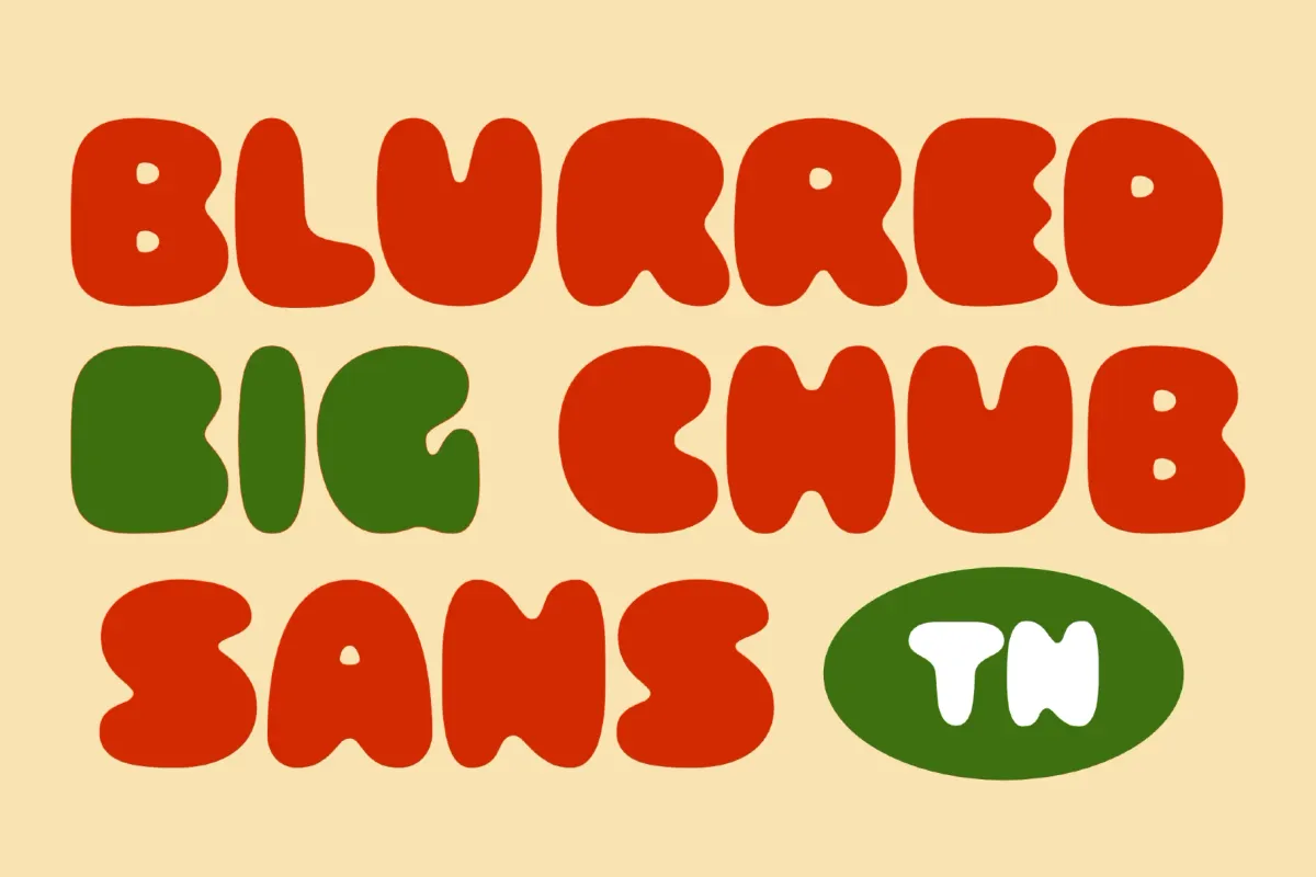 Crumb Buns - Chunky Bubble Display Font