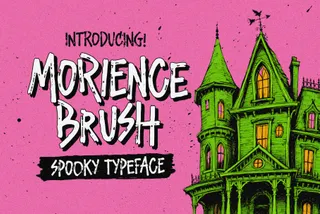 Morience - Spooky Layered Brush Font
