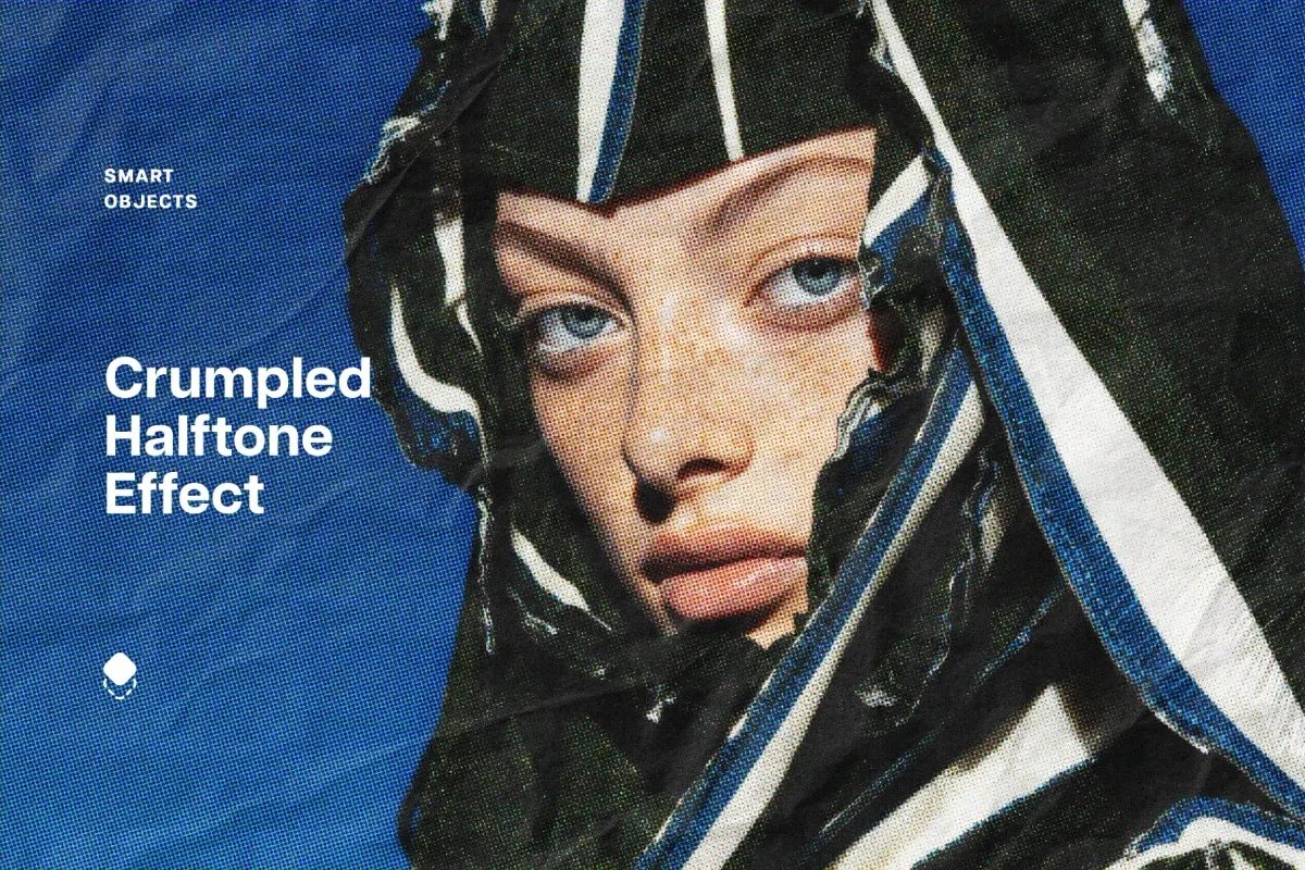 Crumpled Paper Print Photo Effect