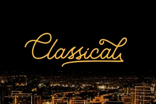 Classical Monoline Script Font