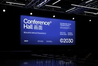 Conference Hall Screen Mockup