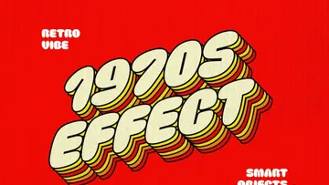 70s Retro Vibe Text Effect