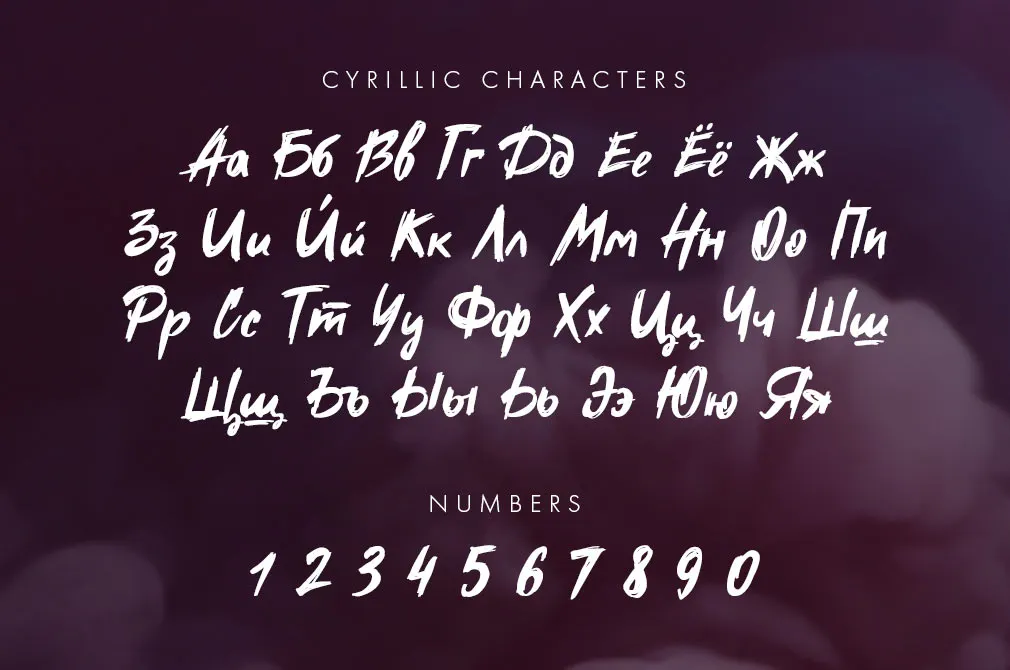 Forgotten November Brush Font