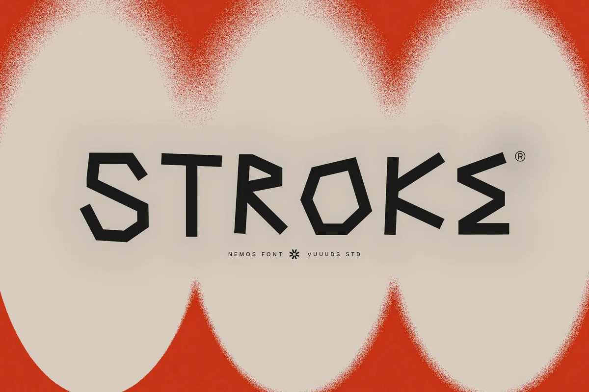 Nemos - Rough Display Font