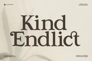 GC Kind Endlict – Elegant RetroSerif