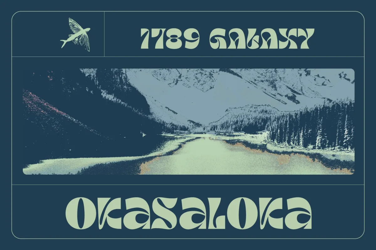 Tanamera - Psychedelic Display Font