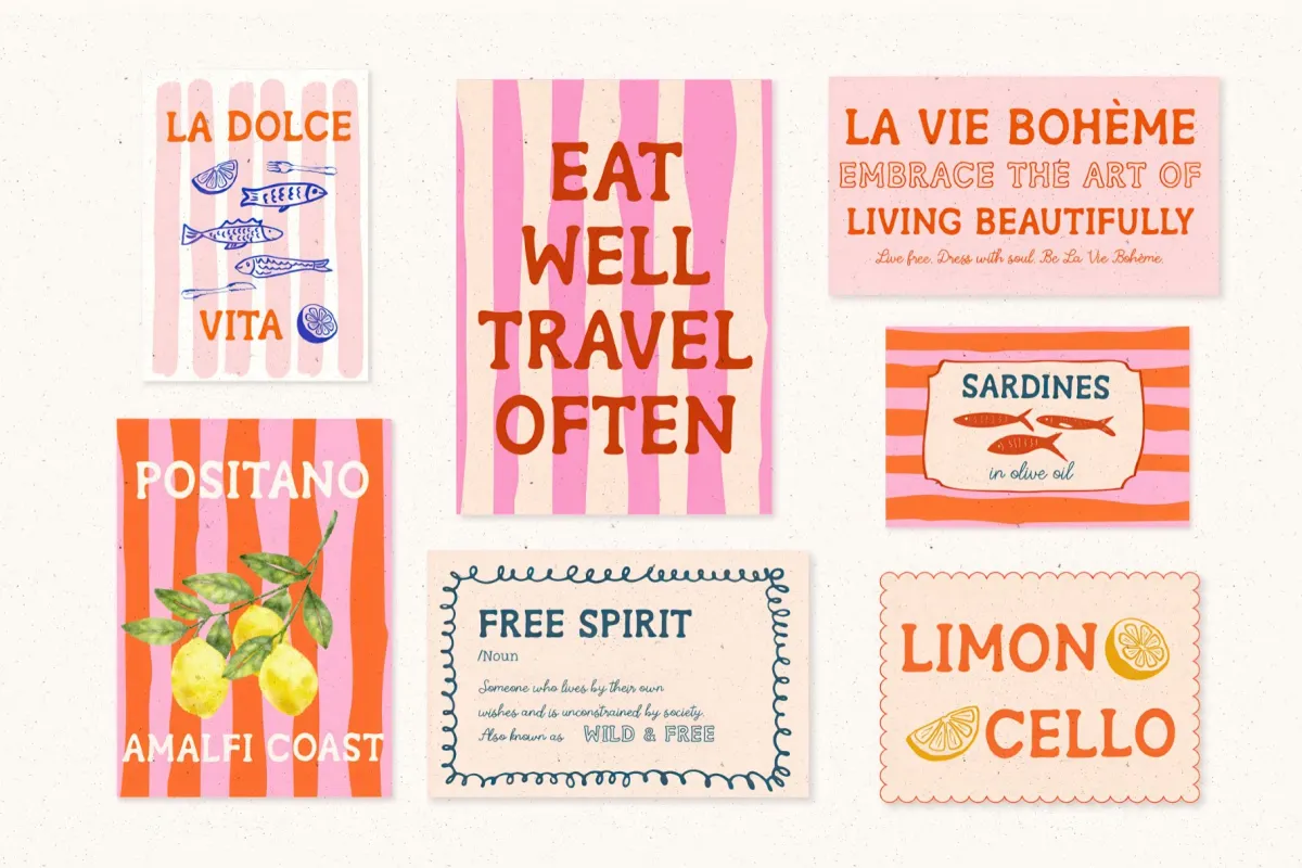 Midnight Voyage Font Trio