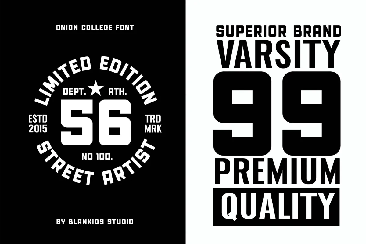 Union College a Sporty Display Font