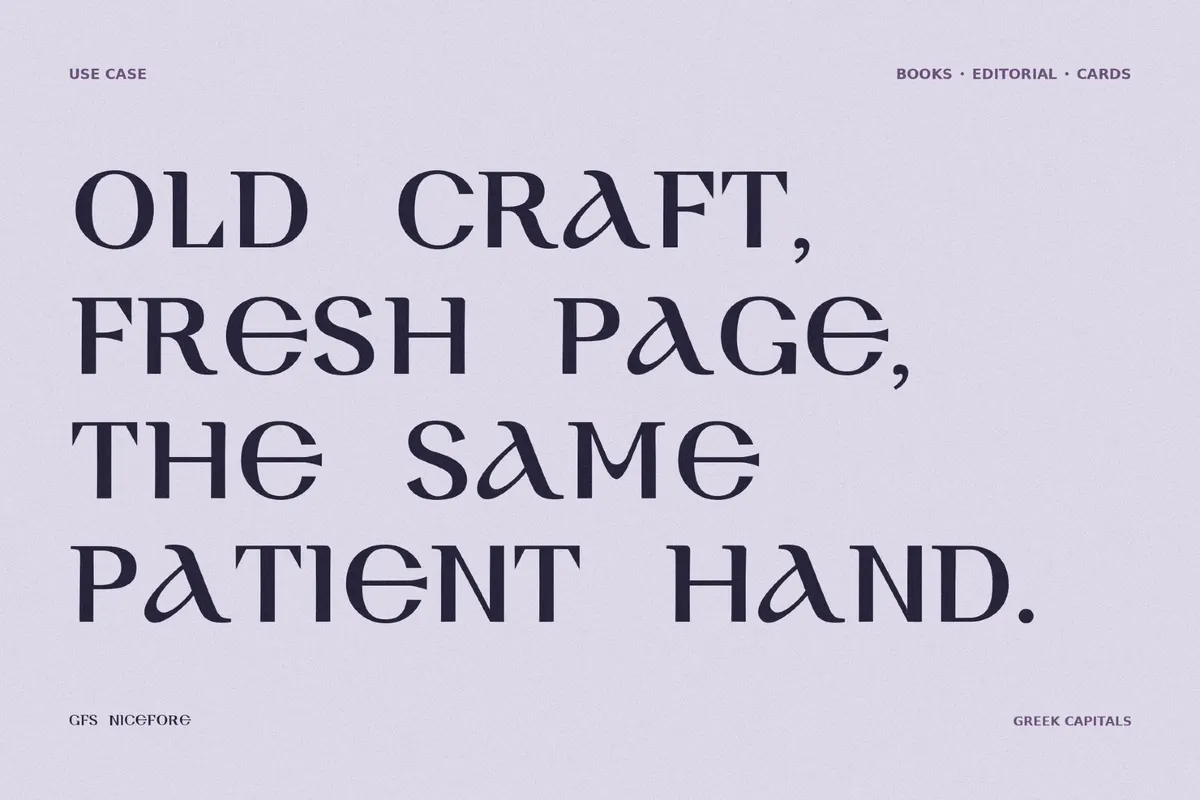 GFS Nicefore - Free Greek Font