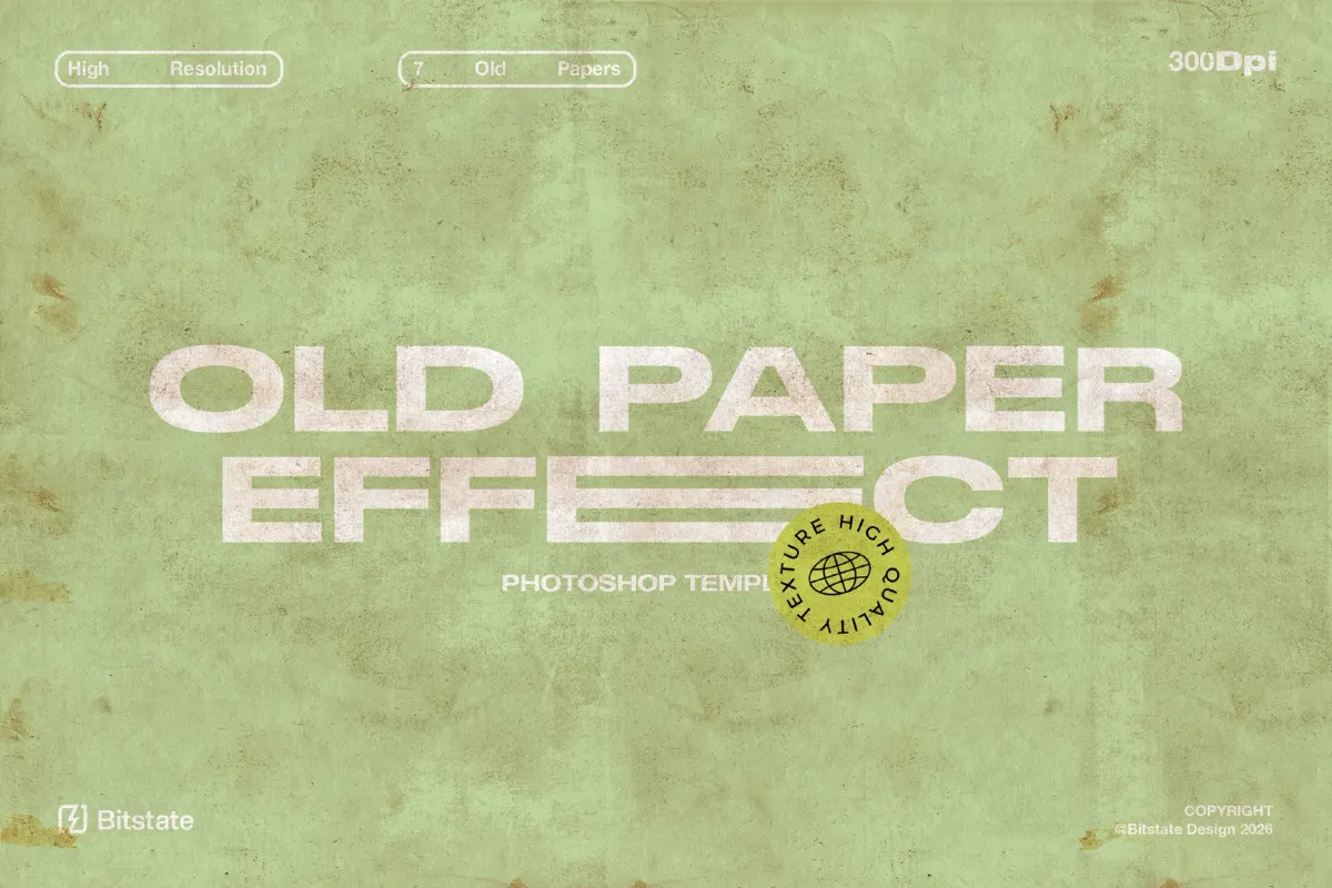 Old Paper Effect - Photoshop Template